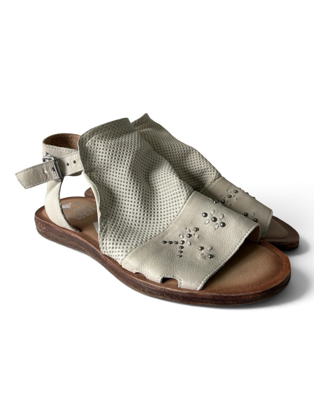 Miz Mooz FIFI Leather Ankle-Strap Sandals Size 39